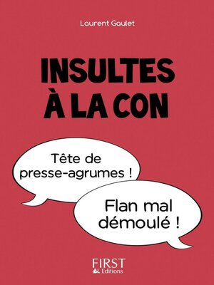 cover image of Insultes à la con